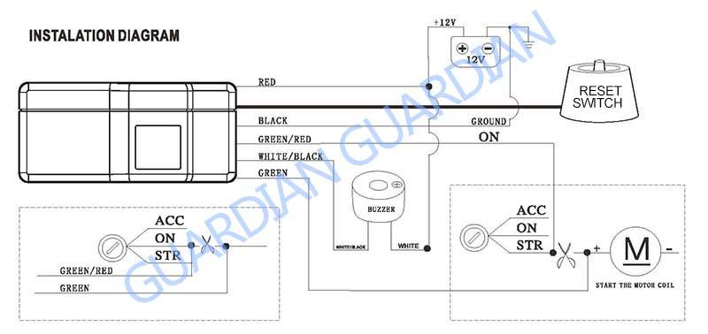 Ga-16 Immobilizer 2.4g Wireless Anti-Hijacking Engine Lock