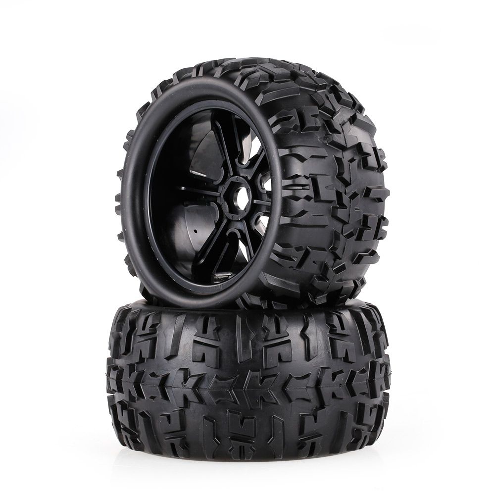 2pcs 3.6 Inch 150mm Monster Truck Wheel Rim And Tire For 1/8