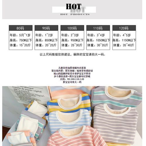 Children's Plush Thermal Underwear Set