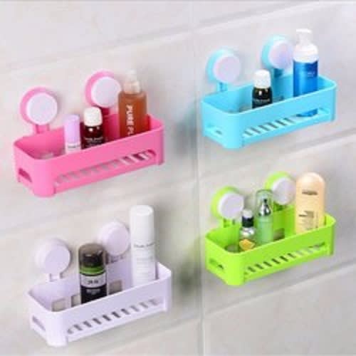 4 Pcs Suction Bathroom & Kitchen Corner Shelf