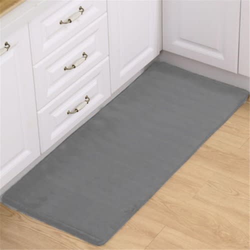 Bathroom & Bedroom Memory Foam Foot Mat - Grey