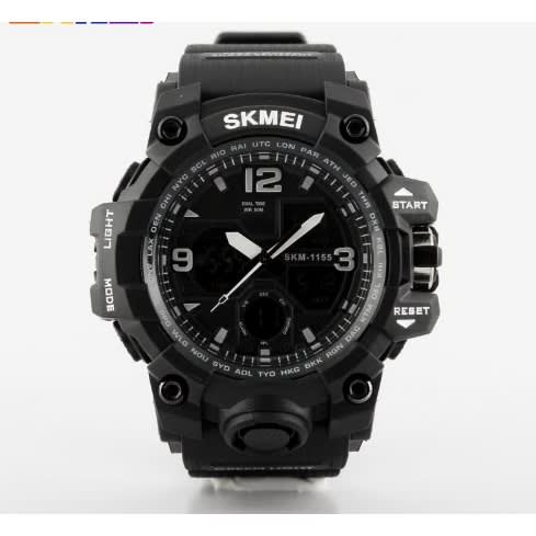 Multi-function Waterproof Outdoor Sports Watch Black