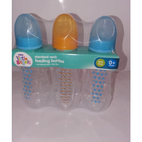 Little Angels Baby Newborn Standard Neck Milk Feeding Bottles 0+ Months