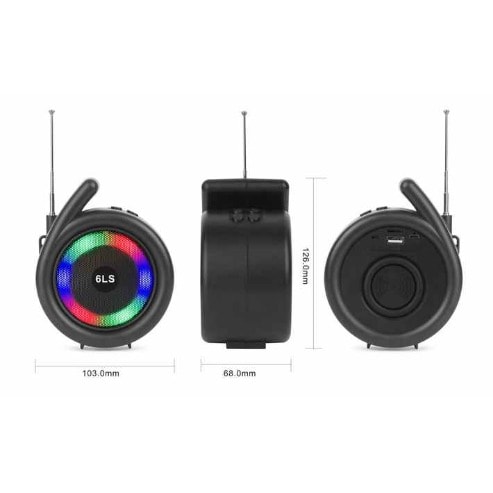 6ls Portable Wireless Speaker With Fm Bt Music Player