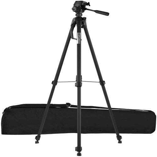 Professional Photography Tripod Stand With Handle Grip + Carry Bag