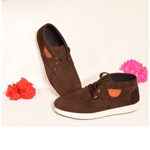 Suede  Boot - Brown
