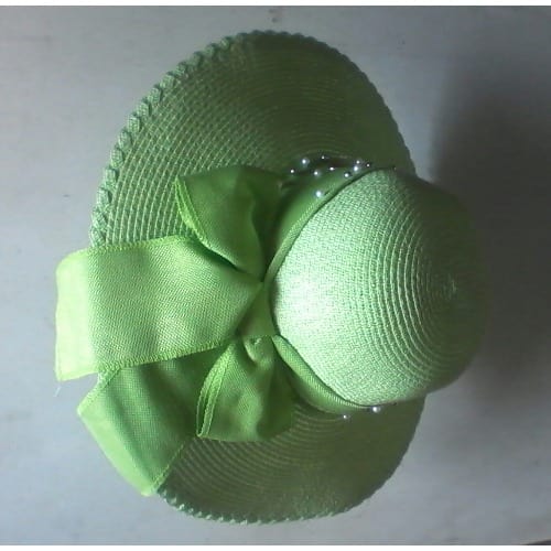 Plain Straw Hat - Green