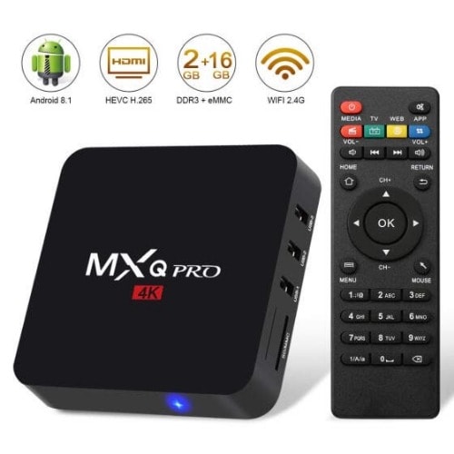 Android 8.1 TV Box - 2GB RAM - 16GB ROM - Quad Core Support