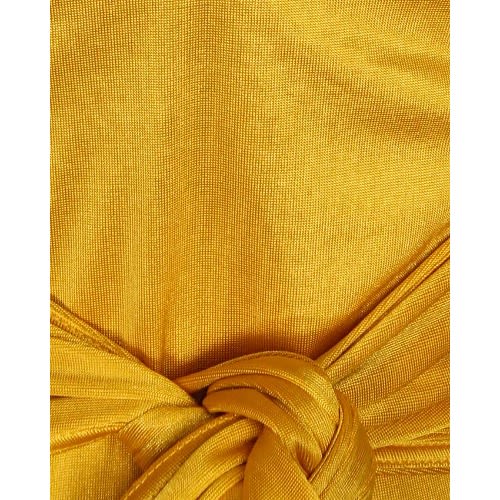 Yellow Sleeveless Selftie Dress