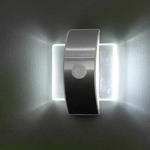Battery Operated Pair Motion Sensor Led Wall Light