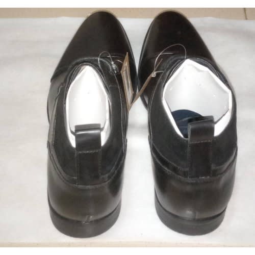 Men Cooperate Leather Ankle Boot-BLACK