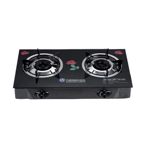 Glass Table Top Gas Cooker - Double Burner