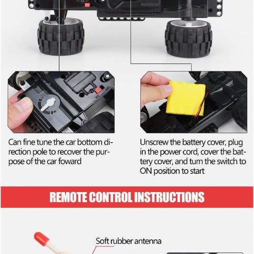 Educational Building Blocks Remote Control Car- 464 Pcs - 3 In 1