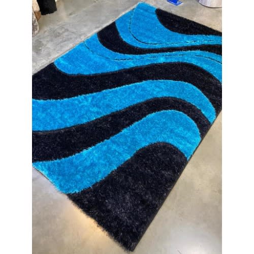 4 By 6ft Pattern Center Shaggy Rug - Multicolor