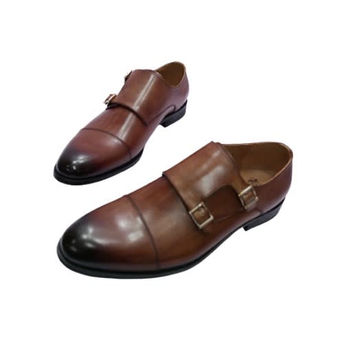 Real Leather Monk Straps