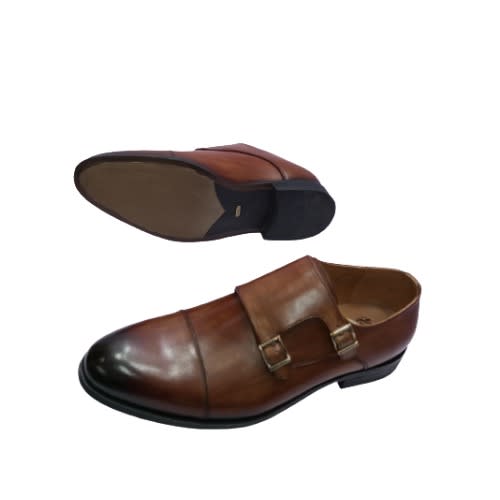 Real Leather Monk Straps