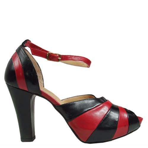 Black and Red Sandals