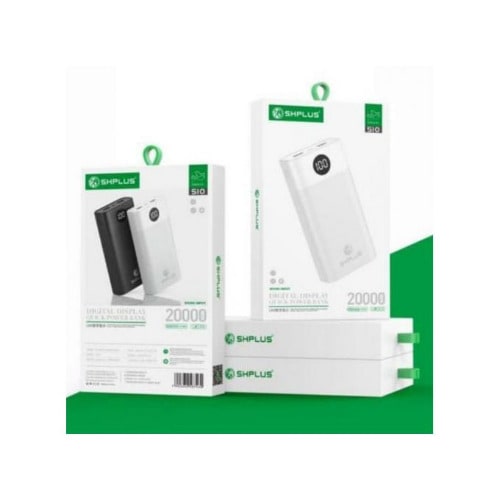 Shplus 20000mAh Fast Charge Portable Digital Power Bank