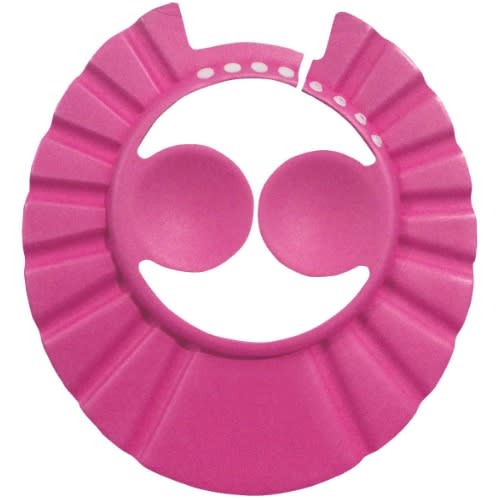 Adjustable Kids And Baby Shower Cap With Ear Cover - Pink