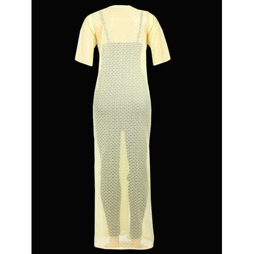Ladies Maxi Lace Dress -Yellow