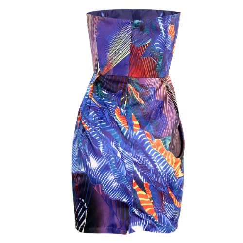 Bandeau Tube Mini Dress - Multi