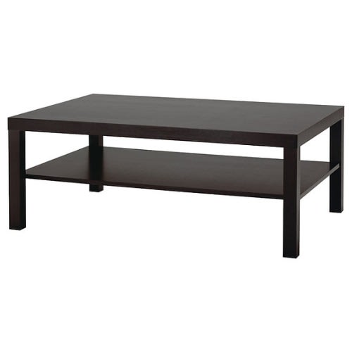 Lack Coffee Table - 118X78cm - Black-Brown