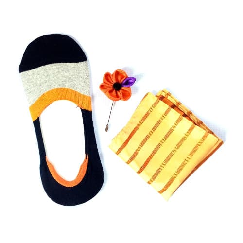Stealth Socks + Lapel Pin + Pocket Square - Yellow
