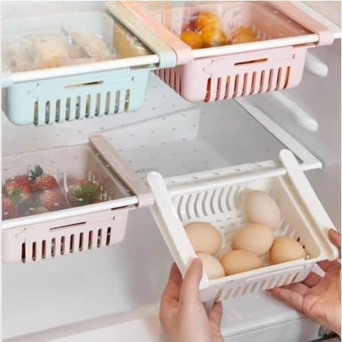 Expandable Fridge Storage Shelf Organizer - 4 Pieces