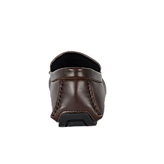 Plain Threaded Loafers Shoe - Brown - Msh-3036