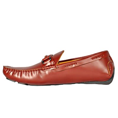 Men's Italian Leather Chain Drivers Shoe - Msh-2915