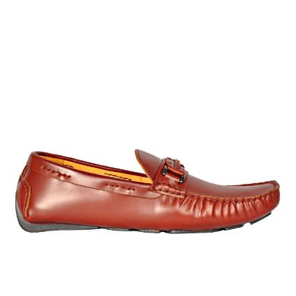 Men's Italian Leather Chain Drivers Shoe - Msh-2915