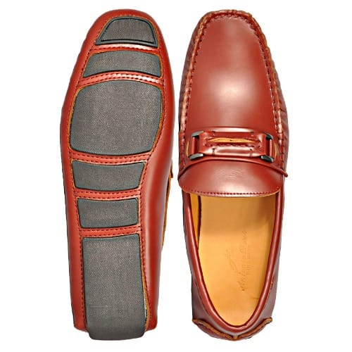 Men's Italian Leather Chain Drivers Shoe - Msh-2915
