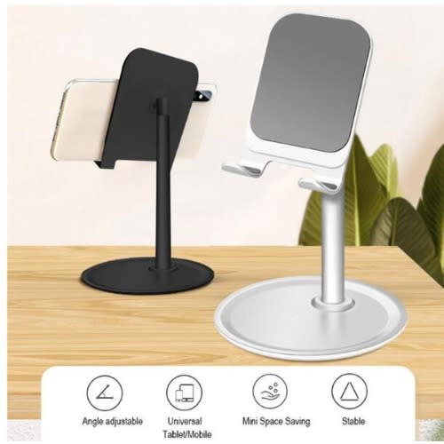 2 In 1 Mobile Phone Holder -Black & Silver