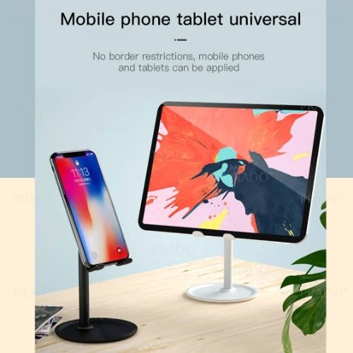 2 In 1 Mobile Phone Holder -Black & Silver