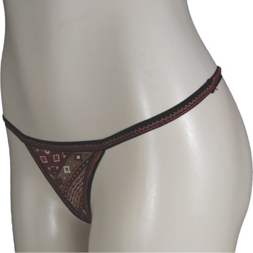 Cotton Lycra G-string Underwear - 12Pieces