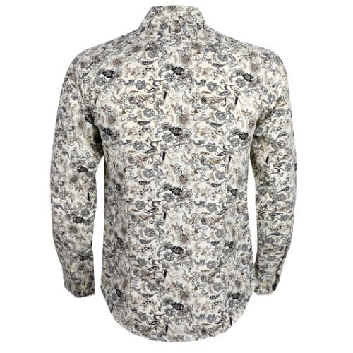Men's Patterned Long Sleeve Shirt - H015