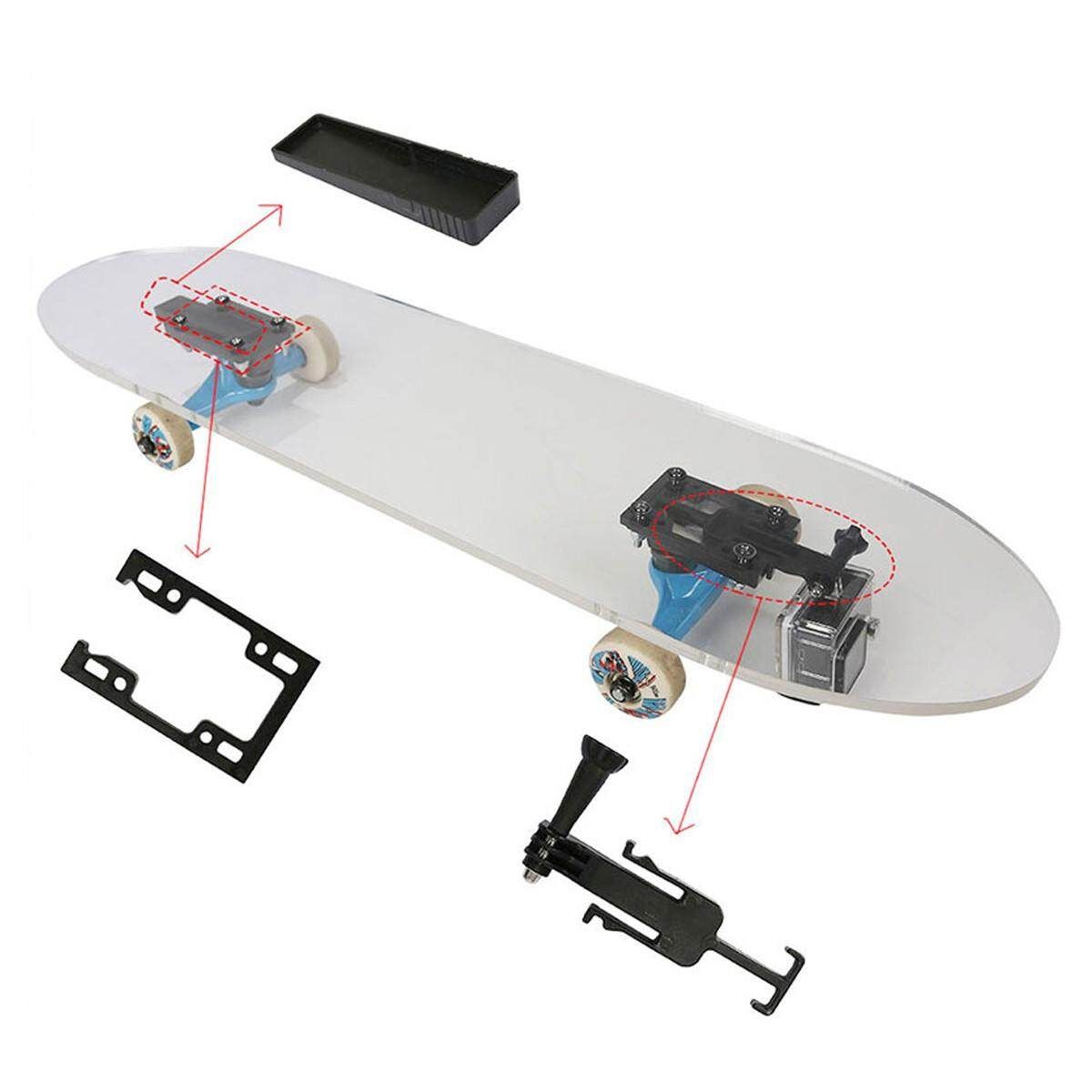 Skateboard Camera Risers & Secret Stash Drawer Block Risers Black