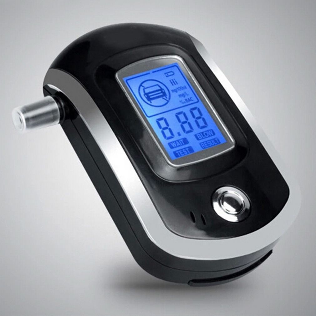 Smart Breath Analyzer Tools AT6000 Digital LCD Display Breathalyzer Breath Alcohol Tester Potable ALC High Quality