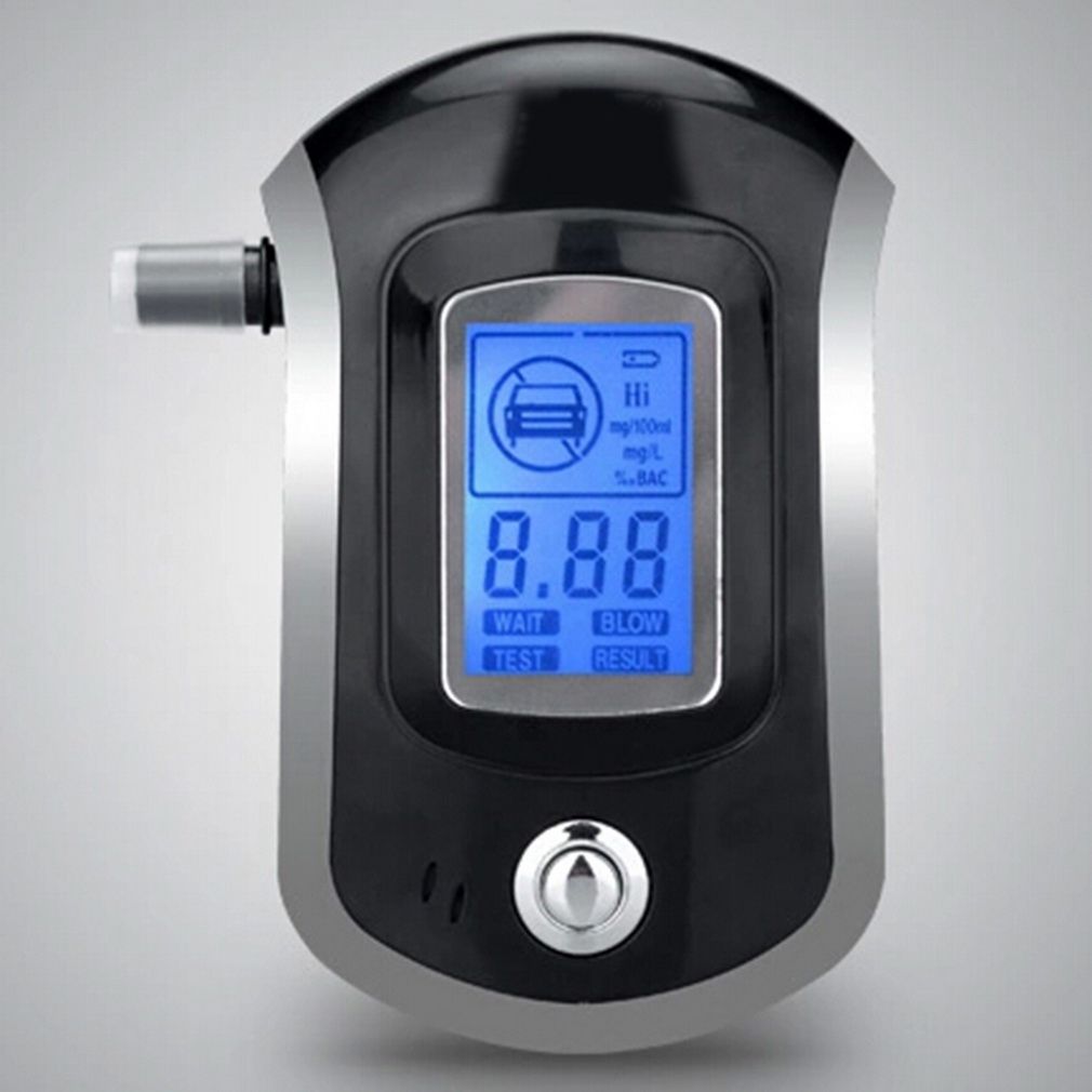 Smart Breath Analyzer Tools AT6000 Digital LCD Display Breathalyzer Breath Alcohol Tester Potable ALC High Quality