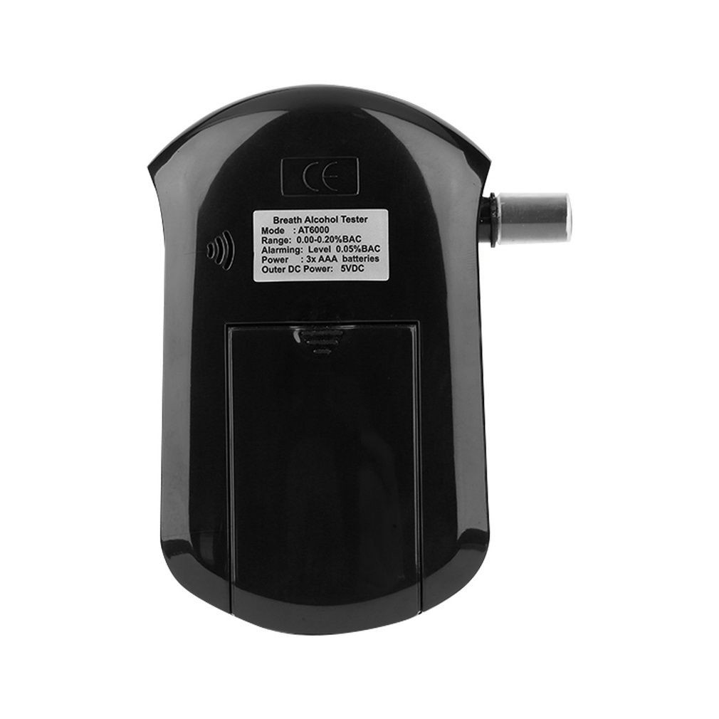 Smart Breath Analyzer Tools AT6000 Digital LCD Display Breathalyzer Breath Alcohol Tester Potable ALC High Quality