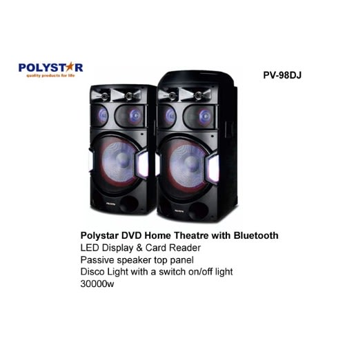 30000w Xbass Dvd Home Theatre With Bluetooth Pv-98dj