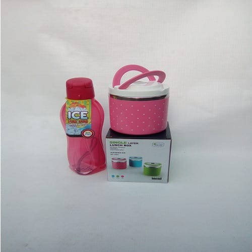 Waterbottle & Food Flask - Pink