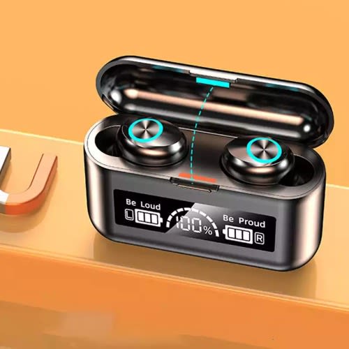 Wireless Bluetooth Earpiece- One Single Ear - Black