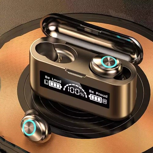 Wireless Bluetooth Earpiece- One Single Ear - Black