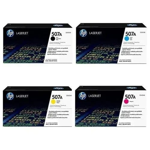 507a Laserjet Toner Cartridge - Magenta, Cyan, Yellow, Black 1-set
