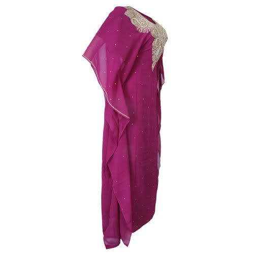 2 In 1 Ladies Caftan - Magenta