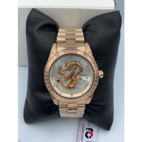 Luxury Stainless Steel Wrist Watch For Men -Rose Gold