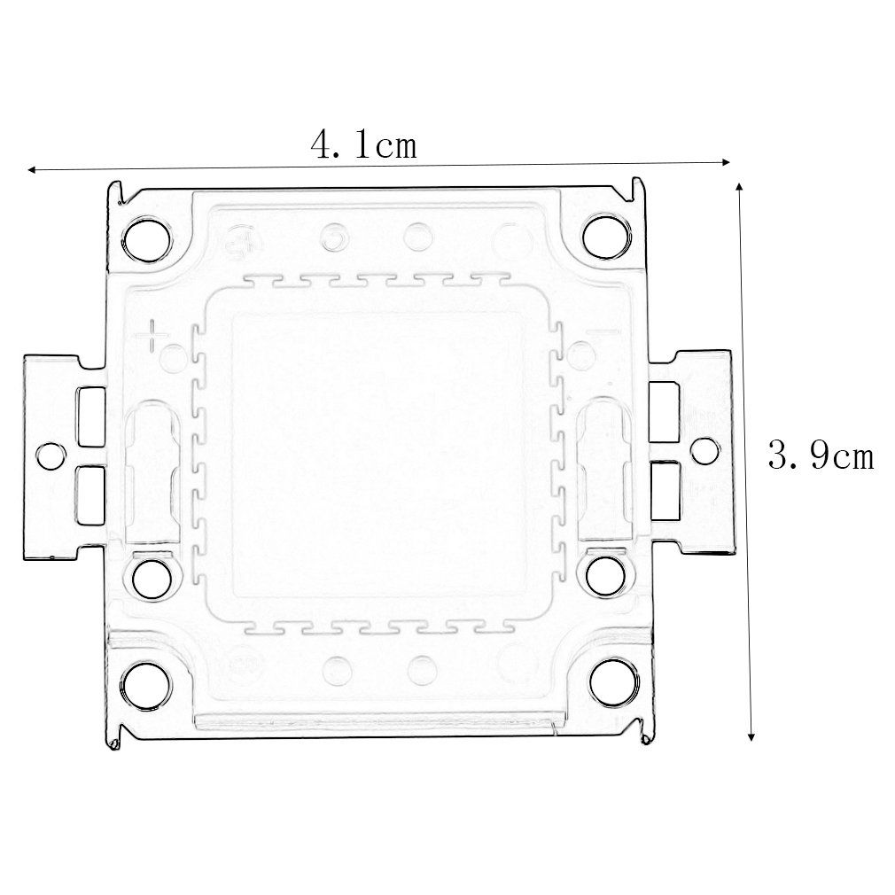 Aluminum White/Warm White RGB SMD Led Chip Flood Light Lamp Bead 50W 5000LM
