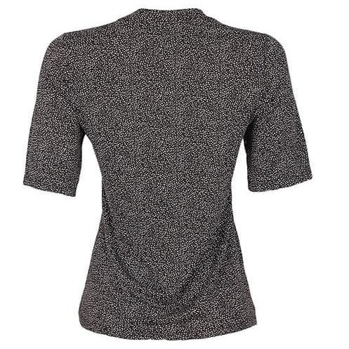 Speckled Jersey Top- Black/white