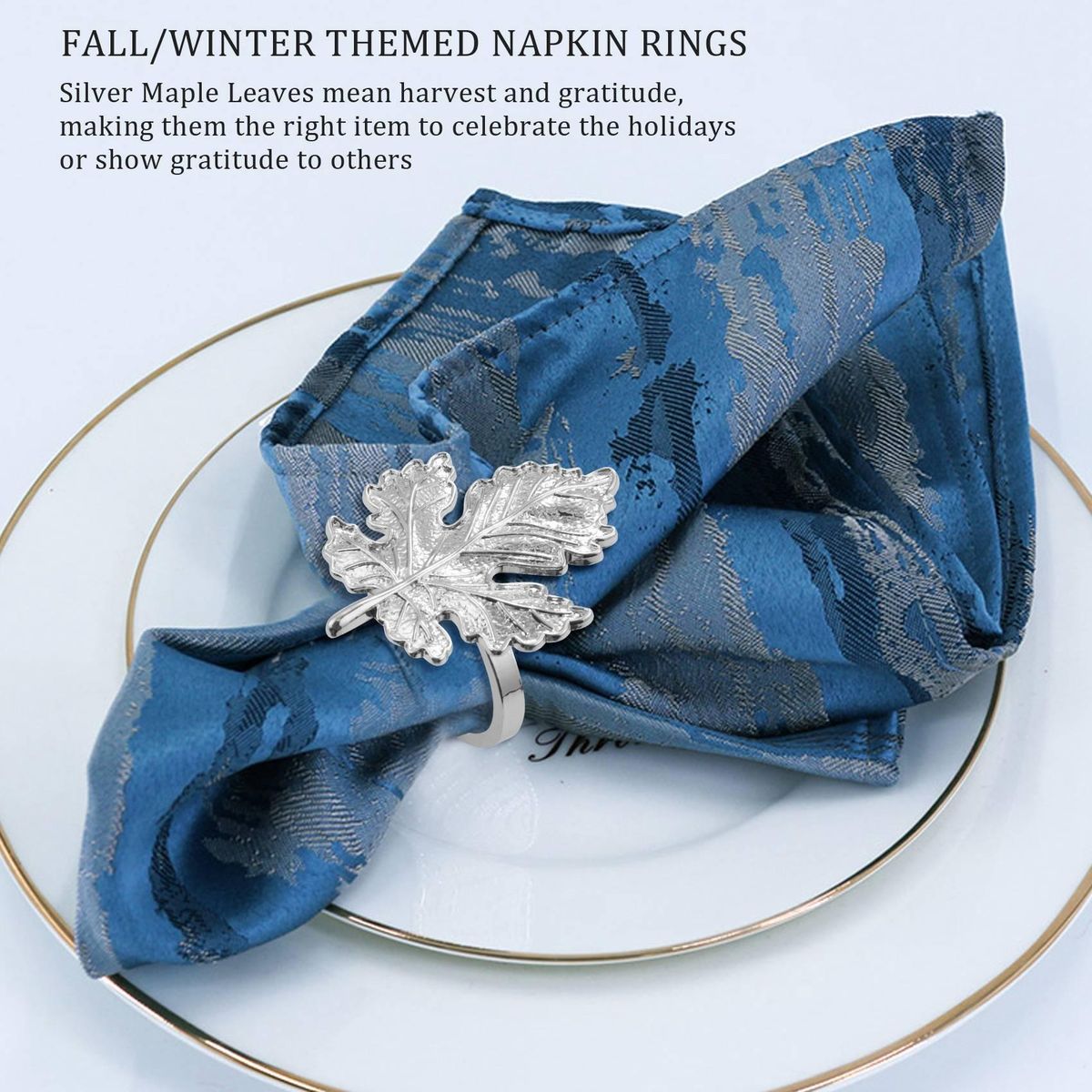 Maple Napkin Ring,Autumn Napkin Ring,Alloy Napkin